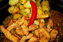 Kuřecí kousky s chilli a sezamem