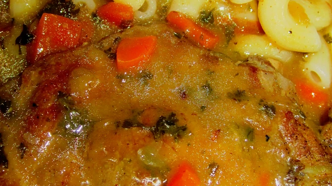 Vepřová krkovice na zelenině, Vepřová krkovice na zelenině