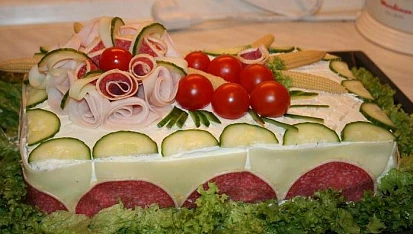 Jednoduchý slaný dort