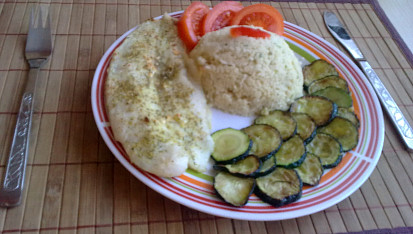 Pangasius s cuketou a kuskusem