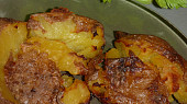 Pečené vařené brambory