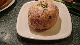 Kuře s játrovo - masovo - sýrovou nádivkou