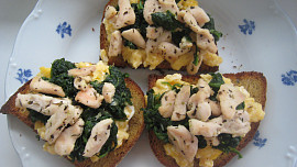 Špenátové topinky