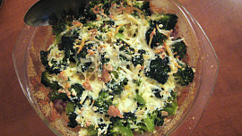 Zapečená rýže s brokolicí