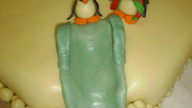 U tučňáků na návštěvě :-) - dortík