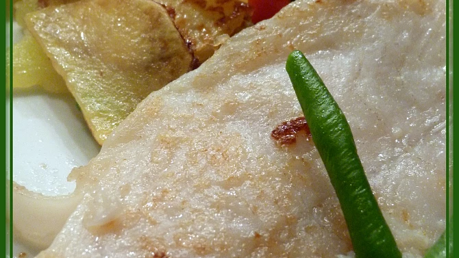 Pangas s fazolkami a bramborami