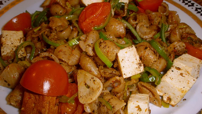 Špaldové mušličky s tofu a zeleninou