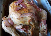 Pečené plněné kuře