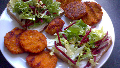 Falafel z červené čočky