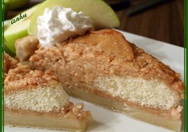 Listový jablkový koláč se zakysankou