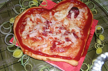 Valentýnská pizza