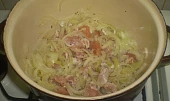 Cibulačka s kuřecím masem