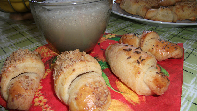 Ranní croissanty, Mini croissanty.