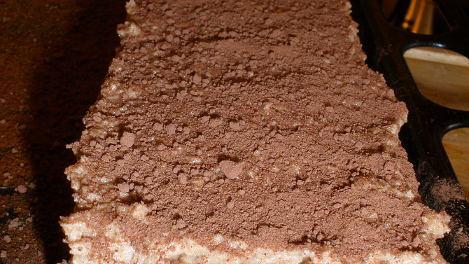 Kakaový řez s horalkovým krémem