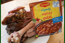 ne úplně do měkka  uvařené maso + Maggi nápady