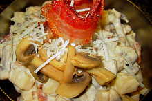 Salát Champignon-Bacon-Pecorino