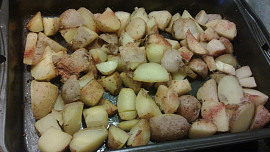 Treska / pangasius  / na  hříbkách a na olivovém oleji