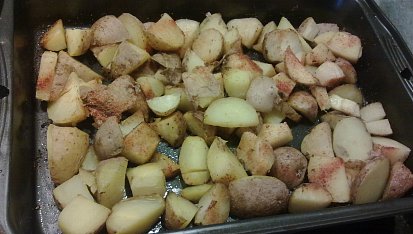 Treska / pangasius  / na  hříbkách a na olivovém oleji