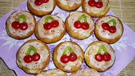 Třešničkové muffinky