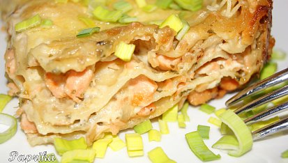 Lasagne s lososem