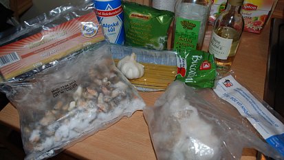 Pasta Frutti de la Mare, ingredience