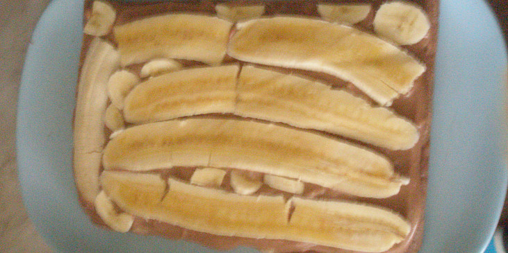 Čokoládovo-banánové řezy