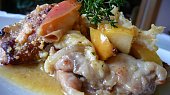 Ovocné kuře na pálence se sýrovou krustou, Ovocné kuře na pálence se sýrovou krustou