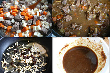 nahoře:dusíme+hotovo; dole: přídavné ingredience