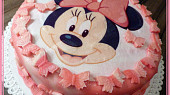 Motýlí dort s Mickey Minnie