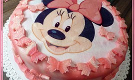 Motýlí dort s Mickey Minnie