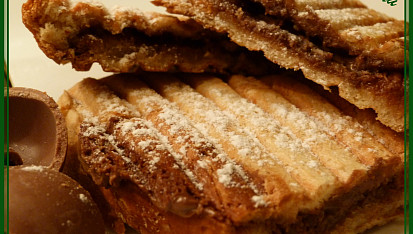 Vánočkové toasty s Nutellou