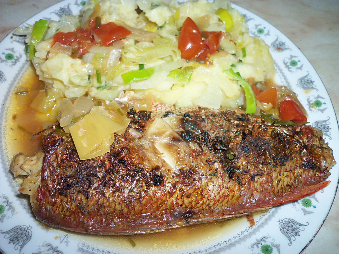Moc dobrá pečená ryba-Okouník mořský, Moc dobrá pečená ryba