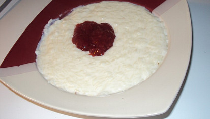 Mléčná rýže, sladká