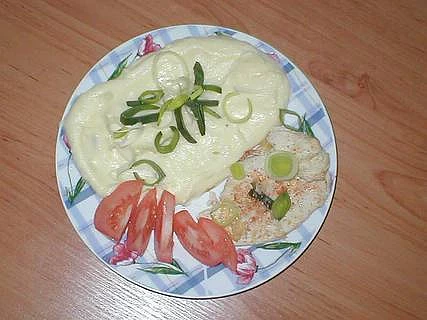 Kuřecí maso s pórkem v parním hrnci