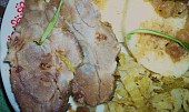 Rozmarýnová krkovička pečená s kremžskou hořčicí, worcesterem a  cibuli (Krkovička pečená s kremžskou hořčicí, worcesterem a cibulí)