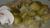 Kapustičky s žampiony a smetanou