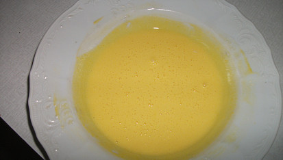 Žloutková kolečka, žloutková poleva