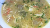 Výživná polévka, detail...