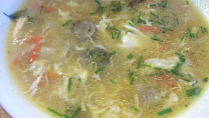 Výživná polévka, detail...