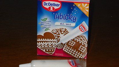 Adventní kalendář z perníku, Bílá poleva