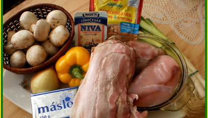 Kuřecí pochoutka nejen pro začátečníky, část použitých surovin