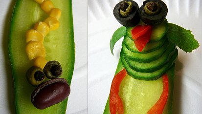 Inspirace + zdobení jinak II., k č.1  - Ptáček a housenka