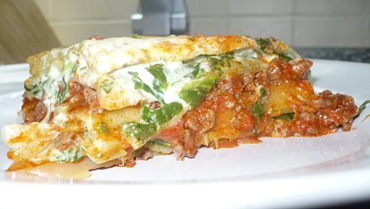 Lasagne s dvojí náplní