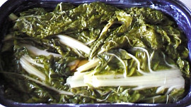 Zapečený mangold s bramborami