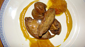 Foie gras s medovou dijonskou hořčicí a meruňkovým chutney
