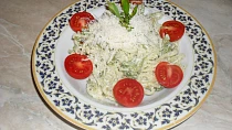 Mascarpone špagety s brokolicí