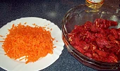 Hovězí pěti vůní s mrkví, hlavní ingredience