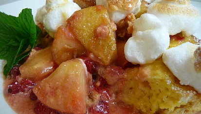 Zapečený vaječný pudink s ovocem, Zapečený vaječný pudink s ovocem