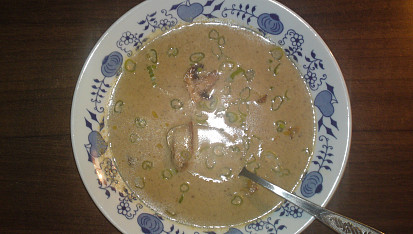 Krémová houbová polévka (maďarská)