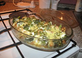 Zapékané kuřecí maso s brokolicí (Po dopečení =))
